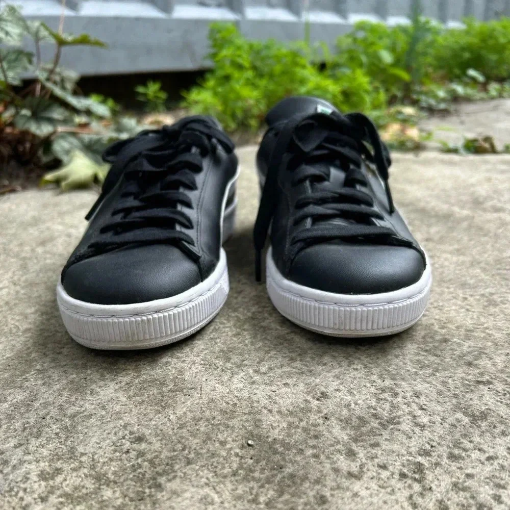 Puma Basket Classic 21Jr Black & White, size 37 (youth size 5) - Picture 5 of 10